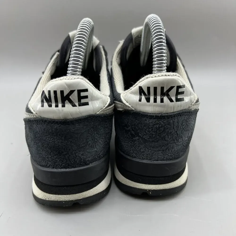 Nike Internationalist Waffle Running Sneakers Women Size 6.5 Black White Shoes